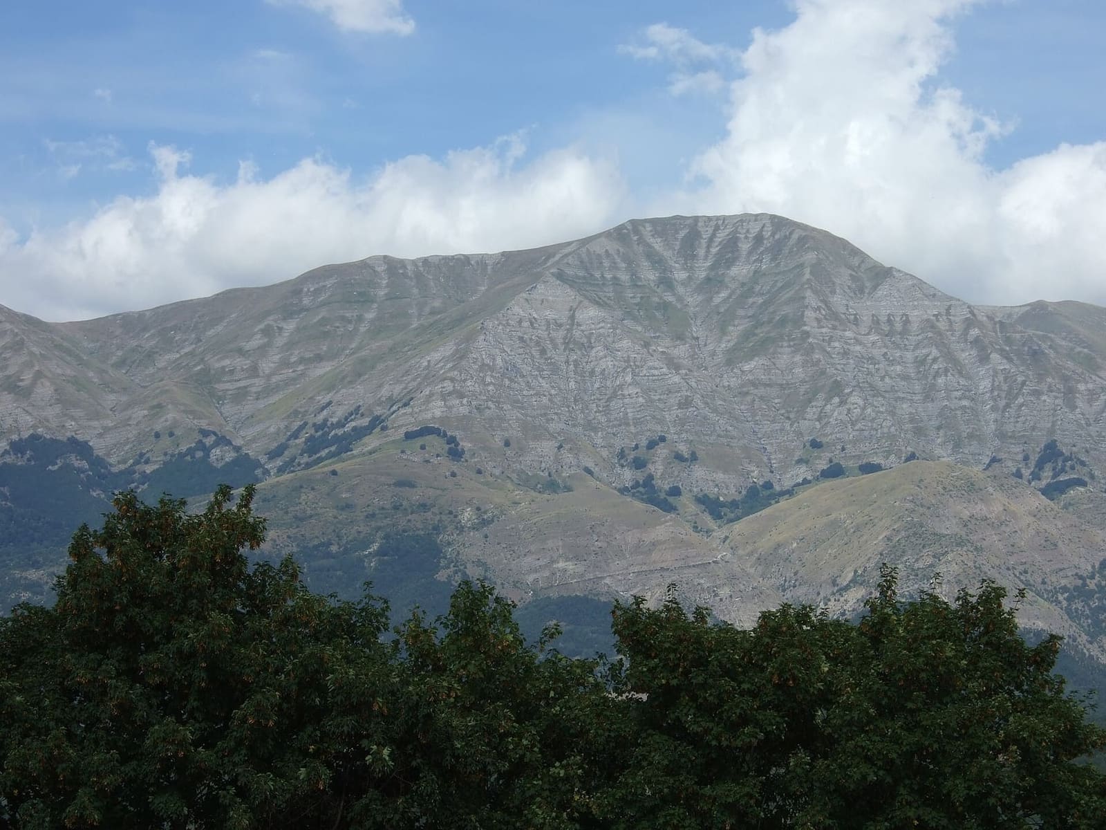 il Monte Gorzano, la cima più alta del Lazio, dal versante di Amatrice