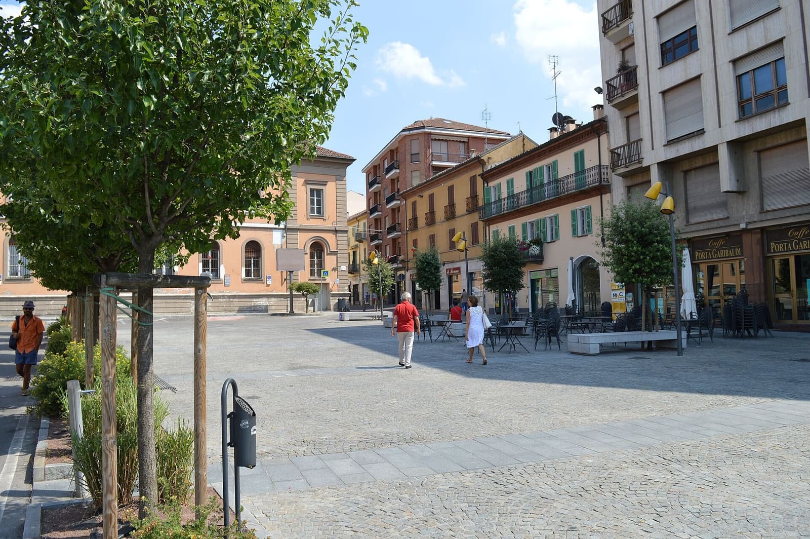 Piazza Garibaldi, dove comincia via Cavour