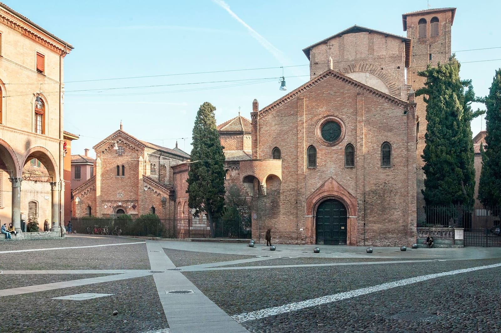 die Basilika Santo Stefano, die Sieben Kirchen, an einem Tag im Januar