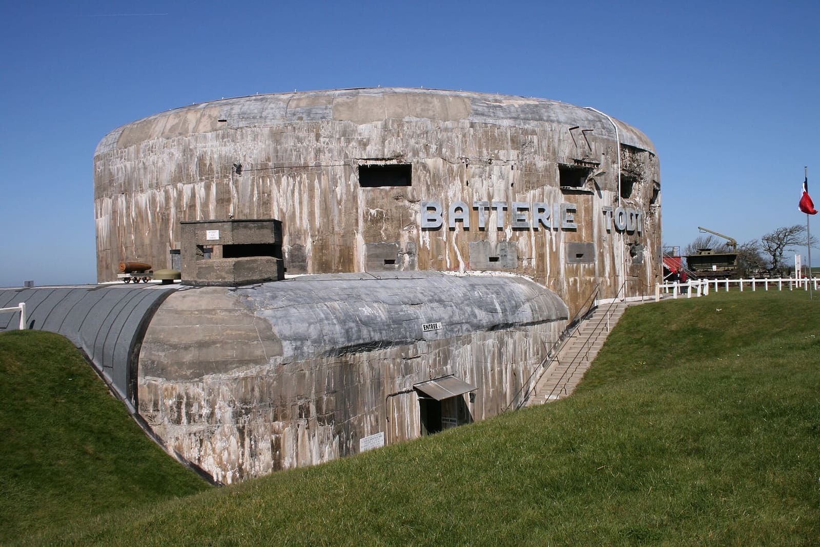 the Turm I casemate of the Batterie Todt in Audinghen, home of the Atlantic Wall museum