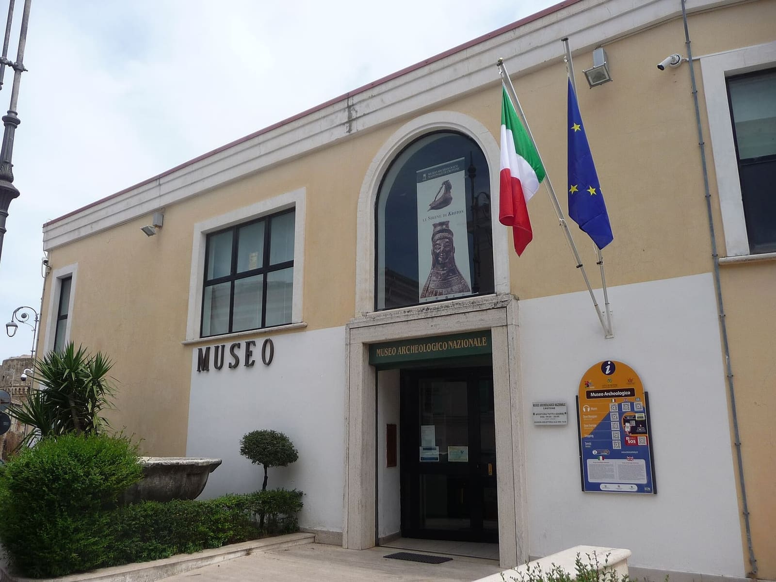 l'entrée du Museo Archeologico Nazionale, via Risorgimento à Crotone