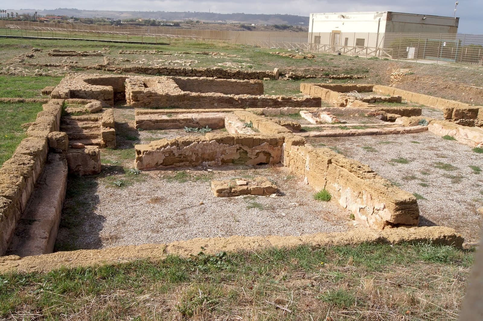 les vestiges des thermes romains
