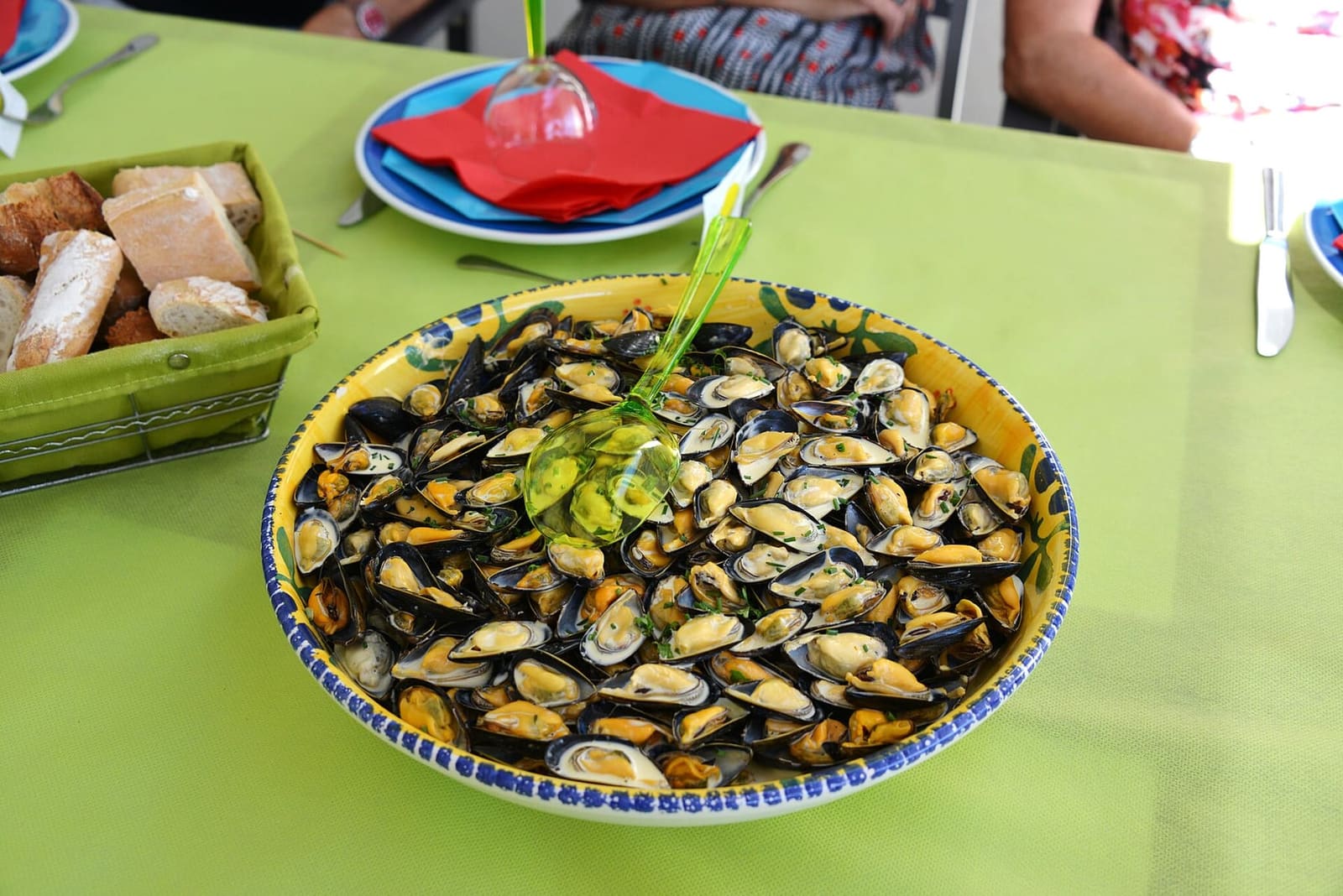 Normandy-style mussels, with cider and cream