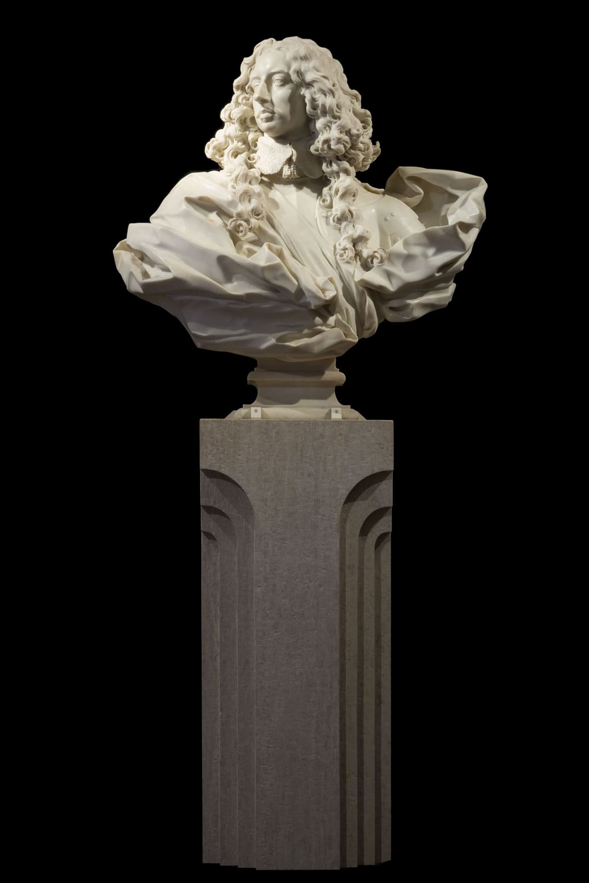 die Büste von Francesco I. d'Este, von Gian Lorenzo Bernini gemeißelt, in der Galleria Estense