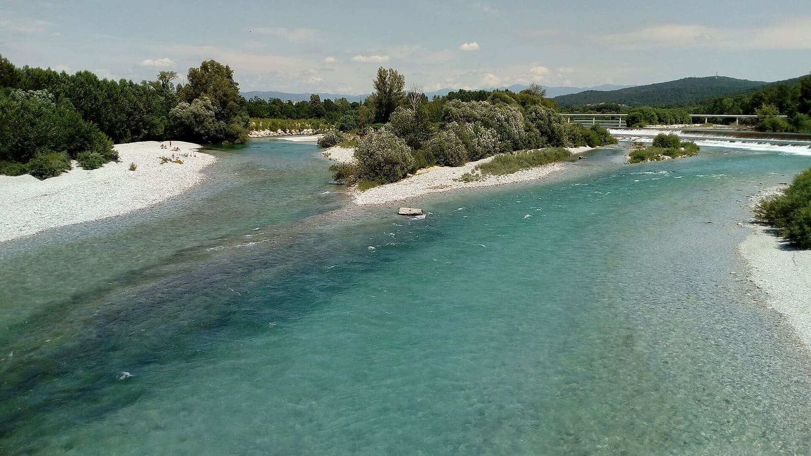l'Isonzo a Sagrado, ai piedi del Carso