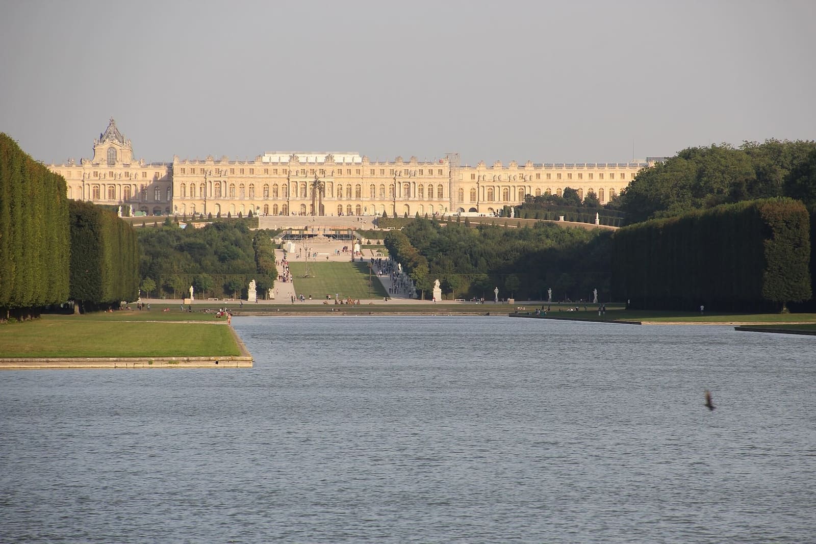 das Schloss am Ende des Grand Canal, im Abendlicht