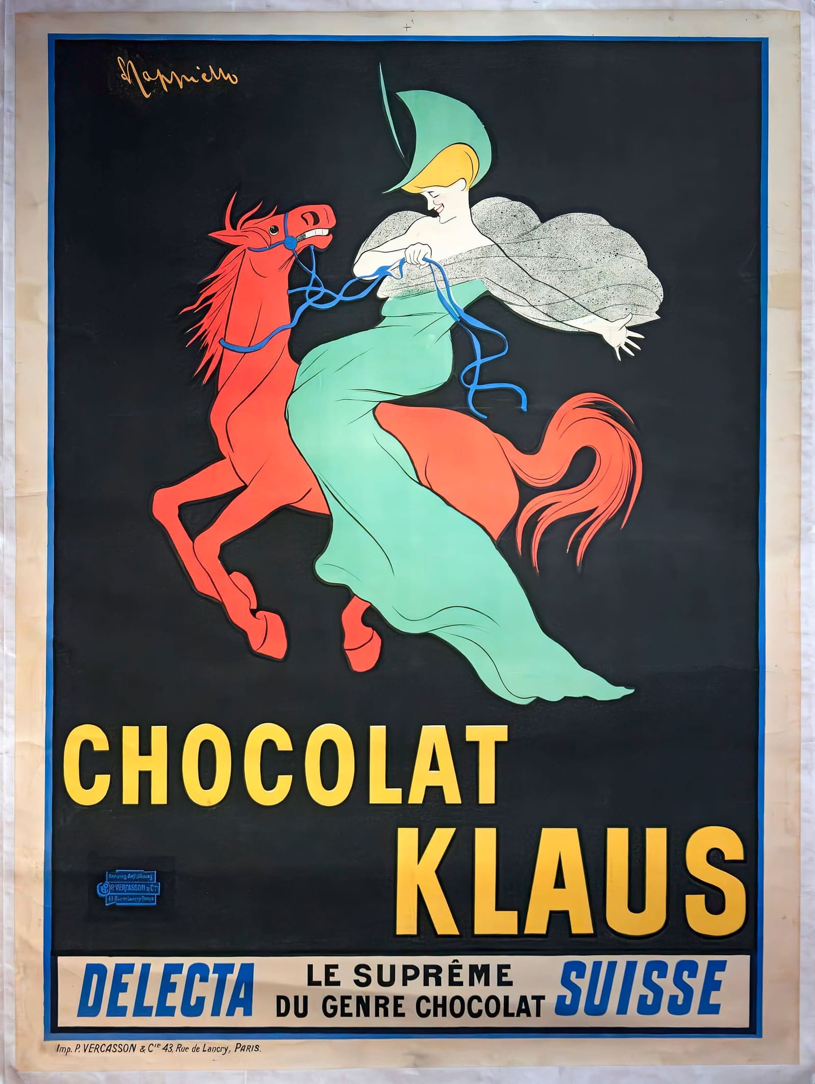 Chocolat Klaus di Leonetto Cappiello, uno dei manifesti della Collezione Salce